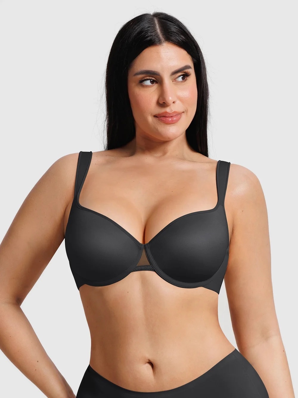 Feelingirl SUPPORT UNDERWIRE MEMORY FOAM BRA c36 black